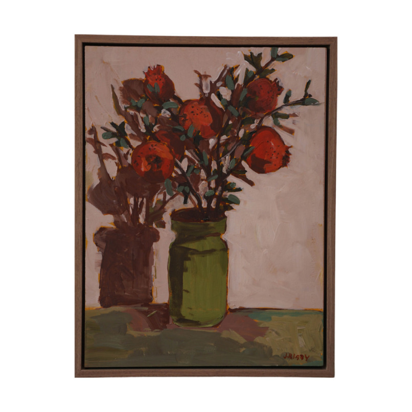 JODY RIGBY Pomegranates with vase