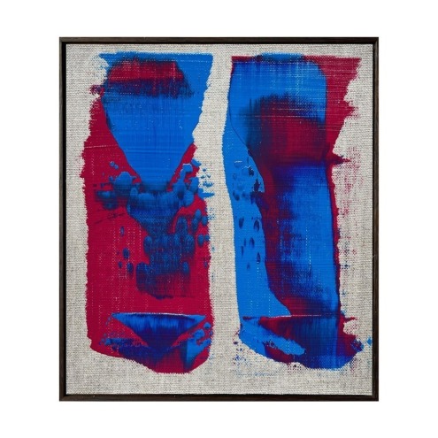 JOSH FARTCH Abstract Red and Blue 4309