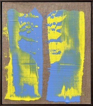 JOSH FARTCH Abstract yellow and blue 4308 - 3