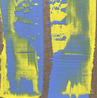 JOSH FARTCH Abstract yellow and blue 4308 - 4