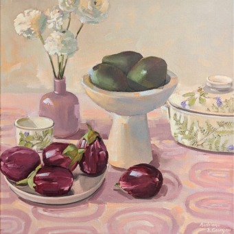 ANDRIANE GEORGIOU Still life with Eggplants - 3