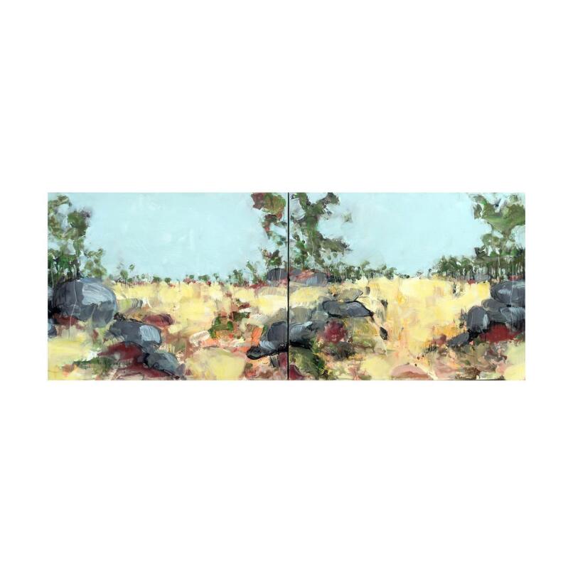 JOHN GRAHAM Summer Landscape - Diptych