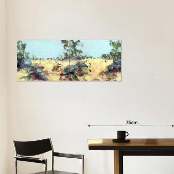 JOHN GRAHAM Summer Landscape - Diptych - 2