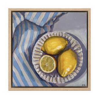 PIA REYNOLDS Lemons and striped cloth