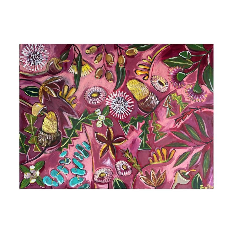 @LUCYCARART Magenta Floral