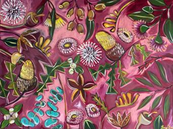 @LUCYCARART Magenta Floral - 3