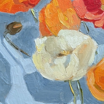 ANDRIANE GEORGIOU Poppies on Blue - 4