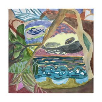 LYNNE FLEMONS Sea with bird in flight