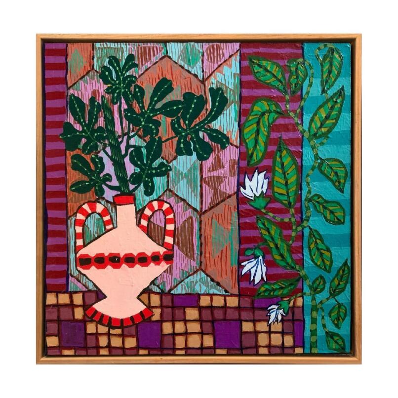 SARAH ROWE Kilim and Fig Leaves