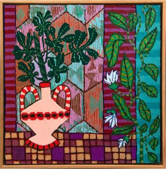 SARAH ROWE Kilim and Fig Leaves - 3