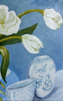 FIONA THORNING White Tulips - 4