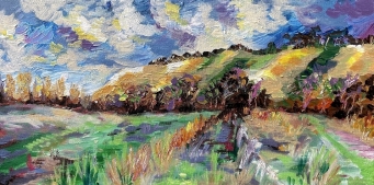 BRONWYN TRACEY The poplars on the flats - 5