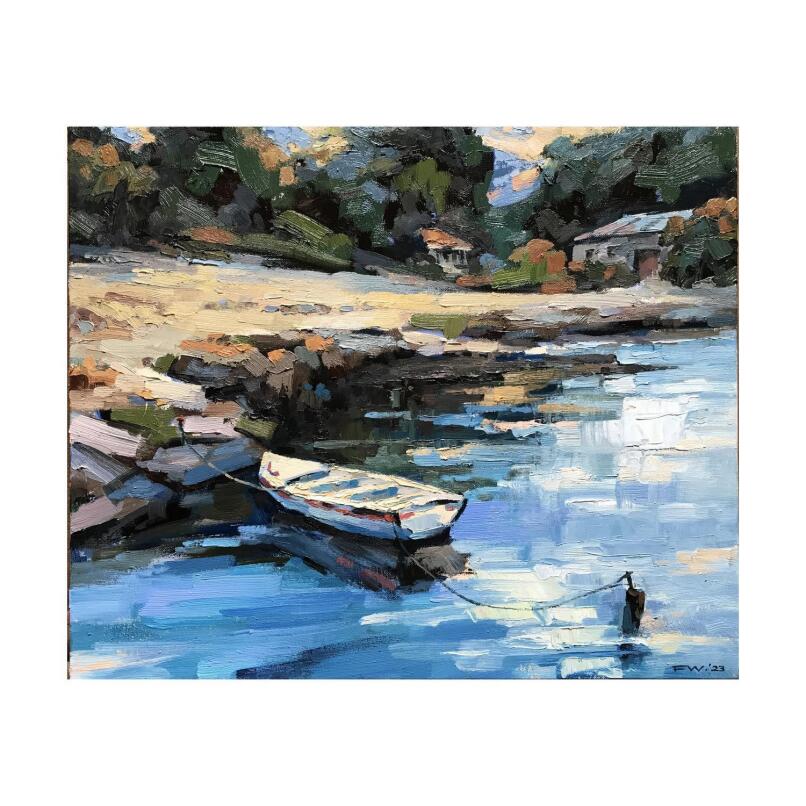 FANGMIN WU Boat by the bay