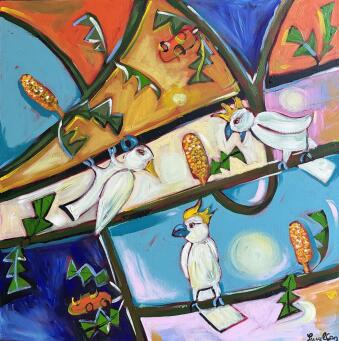 @LUCYCARART Cockatoos - 3