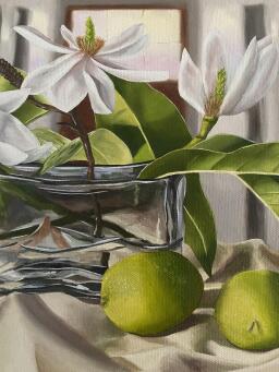 AMANDA OGILBY Glass with Three Limes - 4
