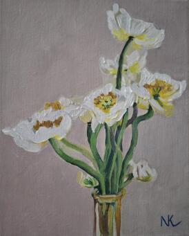 NATALIE K White Poppies - 3
