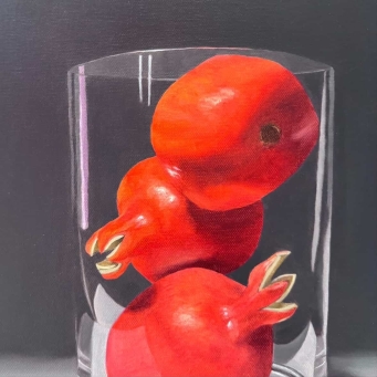 AMANDA OGILBY Trio of Pomegranates - 4