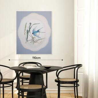 TANIA MASON Blue bird sparrow in the reeds - 2