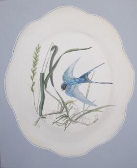 TANIA MASON Blue bird sparrow in the reeds - 3