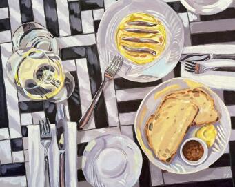 PIA REYNOLDS Lunch under striped umbrellas - 3