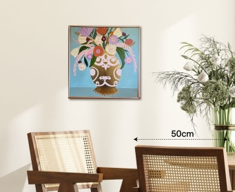 AMBER REID Gold vase with flowers - 2