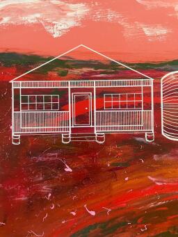 AMY RUTH Lines Etched in Ochre - 5