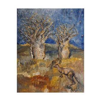 LIZ LOVELL Starry Night with the Baobab trees
