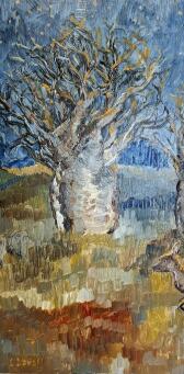LIZ LOVELL Starry Night with the Baobab trees - 8