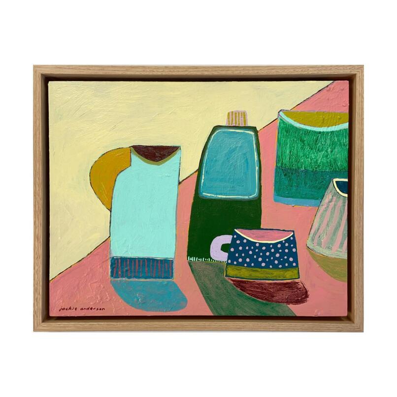 JACKIE ANDERSON Teal spotted cup