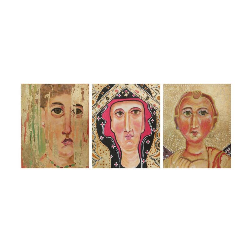 LINDA SCHNEIDER Fayum Triptych &ndash; Sione I, Sione II and Cild