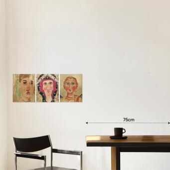 LINDA SCHNEIDER Fayum Triptych &ndash; Sione I, Sione II and Cild - 2