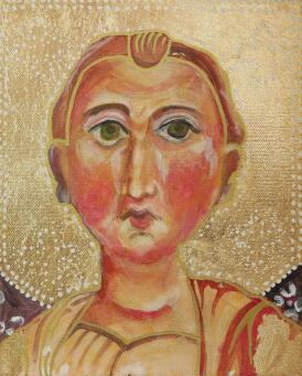 LINDA SCHNEIDER Fayum Triptych &ndash; Sione I, Sione II and Cild - 7