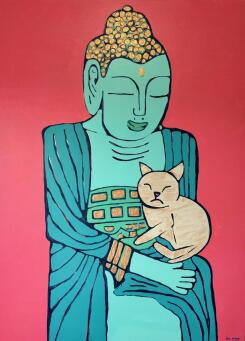 KIM MAGEE BUDDHA'S CAT - 3