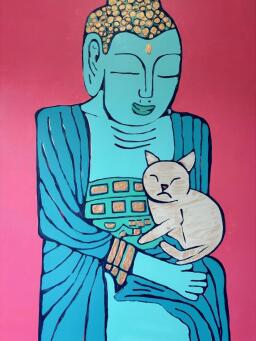 KIM MAGEE BUDDHA'S CAT - 5