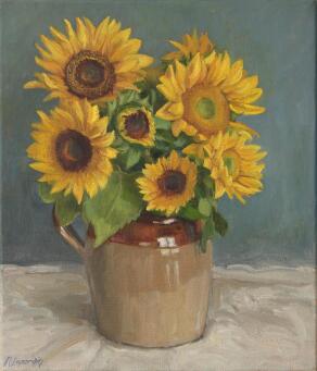 NATALIE LAPARDIN Sunflowers - 3