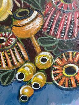 @LUCYCARART Blue Vase of Native Flowers - 4