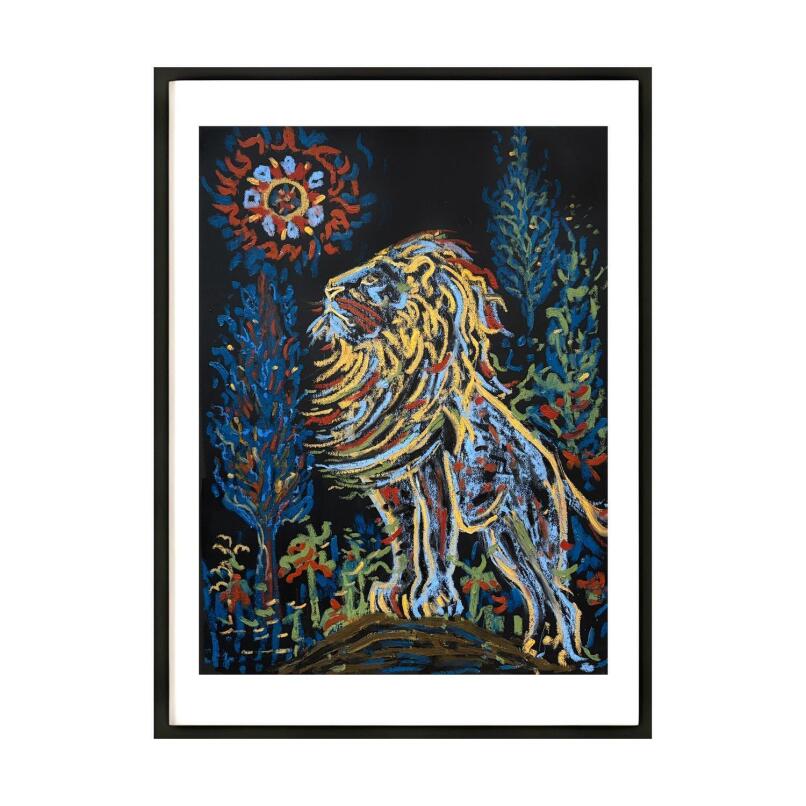 MINA AFRA Lion, Cypress And Inverted Tulips II