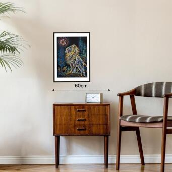 MINA AFRA Lion, Cypress And Inverted Tulips II - 2