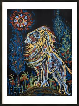 MINA AFRA Lion, Cypress And Inverted Tulips II - 3