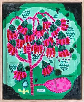 SARAH ROWE Fuchsias in a Cloud - 3