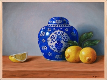 NATASHA JUNMANEE Prunus jar with lemons - 3