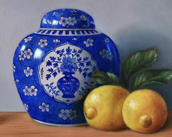 NATASHA JUNMANEE Prunus jar with lemons - 4