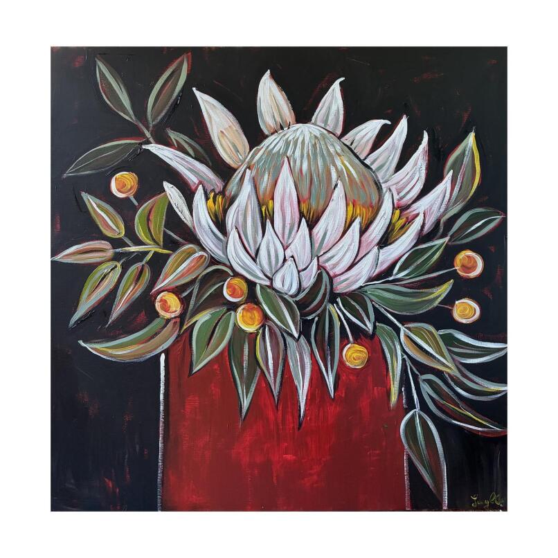 @LUCYCARART White Protea