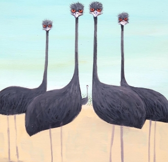 JOHN GRAHAM Emu Pod in the outback - 4