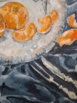LIZ LOVELL Mandarins with Fish Plate - 7