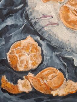 LIZ LOVELL Mandarins with Fish Plate - 8