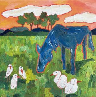 SARAH CAMPBELL Peaches & Blue - 3